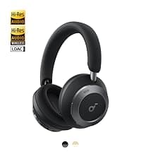 Soundcore Anker Life Q20 Hybrid Active Noise Cancelling Headphones, Wireless Over Ear Bluetooth Headphones, 60H Playtime, Hi-Res Audio, Deep Bass, Foam Ear Cups, Travel, Office, USB-C Charging