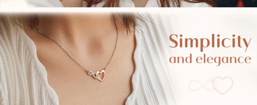 Shonyin Dainty Heart-felt Infinity Heart Necklace for Mother Daughter Girlfriend Soulmate Grandma Granddaughter Bonus Mom Bonus Daughter Mother-in-law Friend