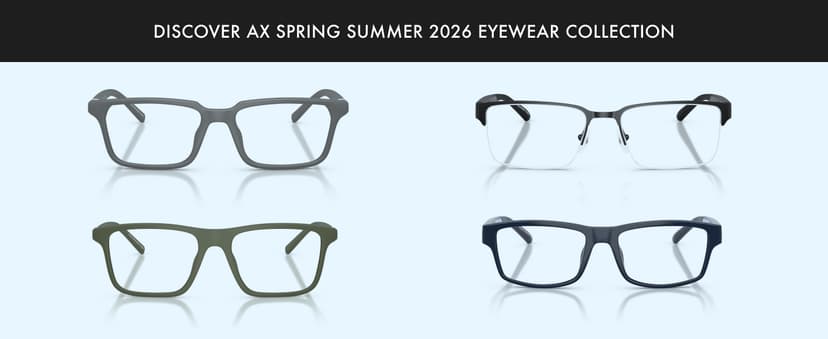 Armani Exchange mens Ax1068 Rectangular Prescription Eyewear Frames
