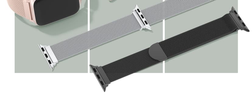 Original Stainless Steel Mesh Loop Compatible with Apple Watch 38mm 40mm 41mm 42mm 44mm 45mm 46mm 49mm Women Men, Magnetic Clasp Replacement for iWatch Bands Series 11 10 9 8 7 6 5 4 Ultra SE 3 2 1