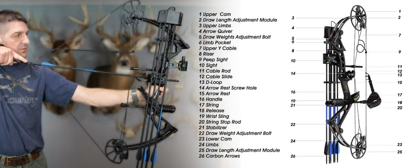 Sanlida Dragon X7 Ready to Hunt Compound Bow Package for Adults, Archery Compound Bow and Arrow Set, 0-70 Lbs Draw Weight, No Bow Press Needed, RH Only, Limited Life-time Warranty