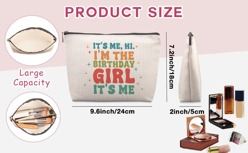 Funny Crochet Gifts for Crochet Lovers Funny Crochet Makeup Bag, Crochet Knitting Gifts for Christmas, Friendship & Birthday Gifts for Women, Mom, Sister, Travel Cosmetic Bag B0DHTL2L81