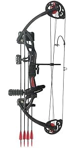 Compound Bow Set 15-45lbs for Pull Beginner and Teens Right Handed Adjustable 18"-29" Draw Length, 320 FPS Speed, Hunting Bow Archery Set New 2024