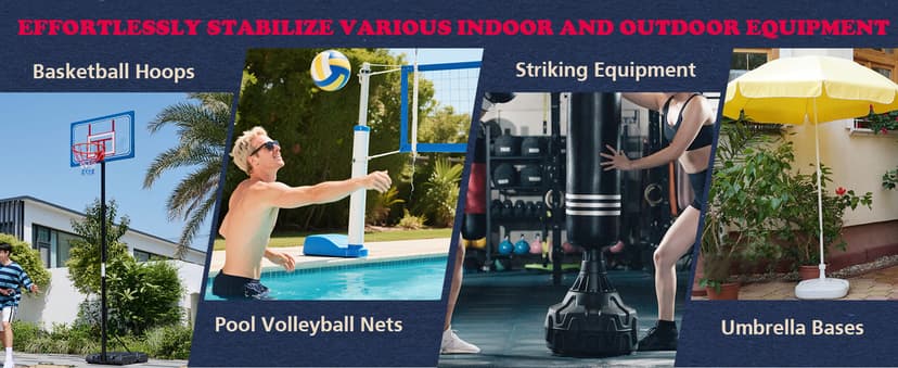 AceGold Sand & Sand Bag Alternative Polymer | Base Weighted Gel Replaces 625 lbs. Sandbags to Anchor Portable Basketball Hoops, Umbrellas, Pool Hoops & Items with a Base from Falling | 25oz