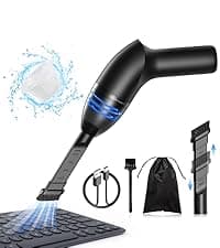 4.3Kpa Keyboard Vacuum Cleaner Mini:Handheld Computer Vacuum Cordless for Car Laptop Sewing Machine Portable Keyboard Vac USB Desk Crumbs Dust Cleaners