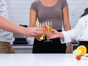 Clear Ice Maker - Makes 4 Large, 2" Crystal Clear Ice Cubes in 8 to 12 Hours - Great for Cocktails, Whiskey & Bourbon - Compact Countertop Ice Maker - Stainless Steel Shell - Reusable Ice Tray