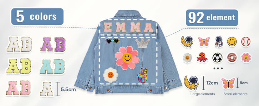 1-10 Year Old Girl Boy Birthday Gifts, 4t girl clothes, Personalized Jean Jacket Toddler Girl Boy Personalized Name Jean Jacket for Girls/Boys/Kids B0FHWNC548