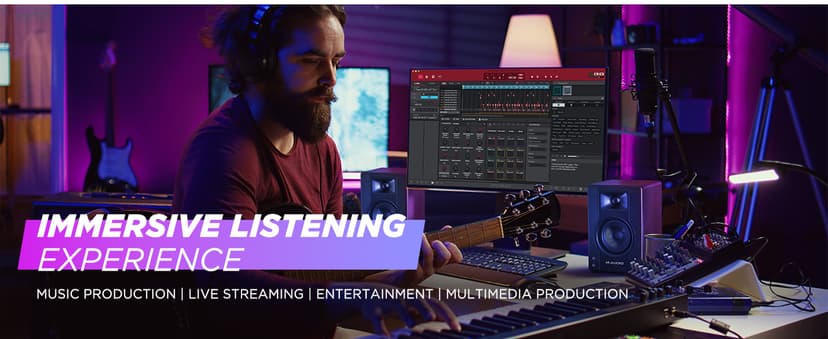 M-AUDIO BX3 Pair 3.5" Wired Studio Monitors and PC Speakers for Recording and Multimedia with Music Production Software