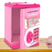 Pink Piggy Bank for Kids with Password Code Lock and Auto Grab Bill Slot, PhilaeEC Real Money Cash Coin Can Saving Box Electronic Money Safe Bank, Hot Gift for 4 7 8 9 10 11 Year Old Boys Girls