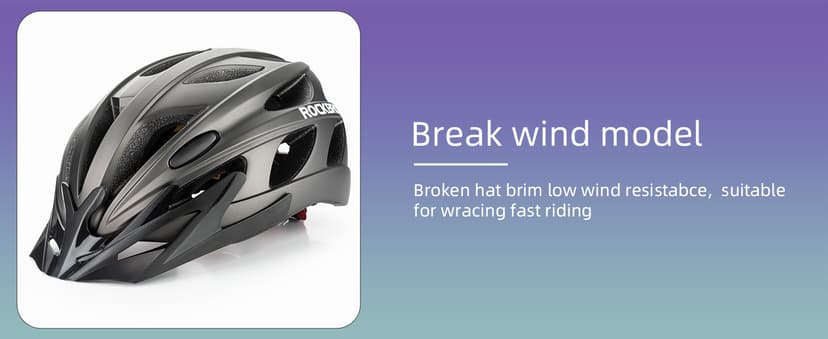 ROCKBROS Bike Helmet for Adult Men Women with Suggested Fit 58-65cm, Detachable Magnetic Goggles & Sun Visor, Lightweight with Adjustable Side and Chin Strap, Suitable for Myopia Glasses