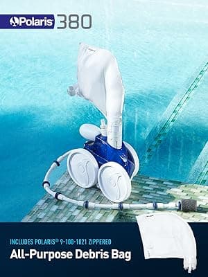 Polaris Vac-Sweep 380 Pressure Inground Pool Cleaner, Triple Jet Powered, 31ft of Hose with a Single Chamber Debris Bag