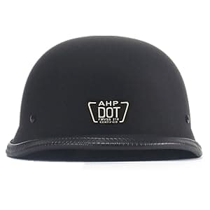 German Style Motorcycle Helmet,Adult Half Helmet Open Face DOT Approved, Motorcycle Cruiser Scooter Cool Helmet