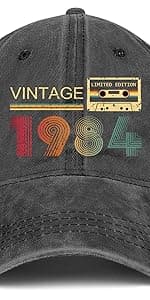 40th Birthday Gifts Women Men 1985 Hats Vintage 1985 Baseball Cap 40th Birthday Gifts for 40 Year Old Father Mothers Day