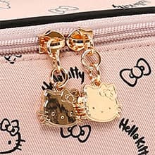 AmBealla Make up Bag Large Travel Cosmetic Bags Organizer with Brush Holder for Girl, Lightweight Cotton Toiletry Bag with Zipper for Women, Portable Makeup Case for Airplane/Home/Gym - Pink