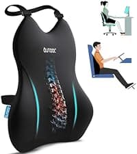 Lumbar Support Pillow for Office Chair, Office Home Essentials,Gifts for Mom,Dad, Back Support Pillow for Car, Chair Cushions,Back Pain Relief Improve Posture,Mesh Cover Double Adjustable Straps