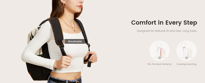 LOVEVOOK Laptop Backpack for Women, 15.6 Inch Work Business Backpacks Purse With Large Capacity, Waterproof Nurse Bag College Bookbag for School, Waterproof Casual Daypack for Travel