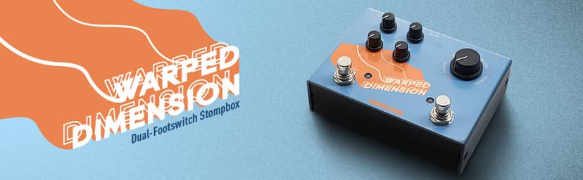 SONICAKE Modulation Guitar Effects Pedal 4 Mode of Chorus, Flanger, Phaser & Tremolo Digital Warped Dimension