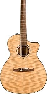 Fender CD-60SCE All-Mahogany Dreadnought Cutaway Acoustic Electric Guitar, with 2-Year Warranty, Fishman Pickup and Preamp System, Natural
