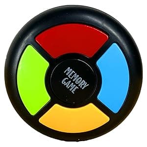 tingbowie Memory Game Handheld Electronic Toy, Color Memorizing with Lights and Sounds