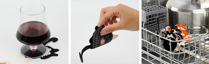 Drink Coaster | Cat Gifts for Cat Lovers,Fun Woven Creative Coasters,Cute Coffee Coaster for Home Decor Tabletop Protection Suitable for Kinds Cups (3PC)