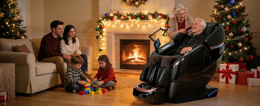 Massage Chair Full Body, 2026 Zero Gravity SL-Track Shiatsu Massage Chairs Recliner with AI Voice, LED Backlight Remote Control, Waist & Calf Heating, Phone Joystick and Holder, G6 Black