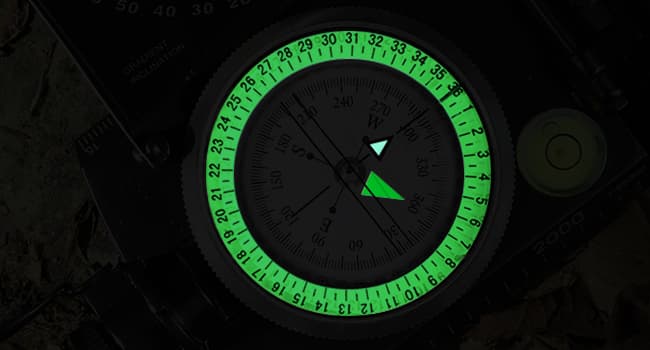 Eyeskey Multifunctional Military Sighting Navigation Compass with Inclinometer | Impact Resistant & Waterproof Compass for Hiking, Camping