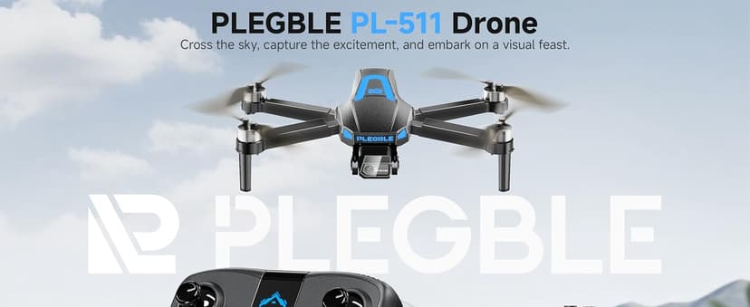 PLEGBLE Drones with Camera for Adults 4K, FPV Drone for Kids Beginners, Foldable RC Quadcopter with 3 Batteries 45 Mins Long Flight Time, Brushless Motor, One Key Start, Toys Gifts for Boys Teen Men