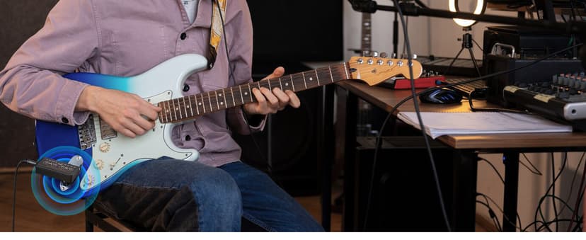 LEKATO Micro Guitar Headphone Amp Bass Guitar Headphone Amplifier with Multi Effects - Amp Models, IR Loading, Tuner, Rechargeable Electric Headphone Amplifier Delay Reverb Chorus Overdrive Portable