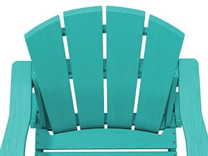 SERWALL Adirondack Chair with Cup Holders - Composite Adirondack Chairs Set of 2 HDPE Outdoor Chairs All Weather Use- Aruba