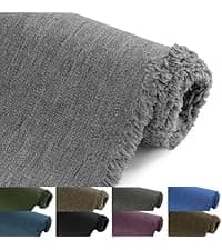 Konelia Waterproof Canvas Fabric by the Yard Outdoor Upholstery Fabric 600D Cordura Polyester Fabric Water Resistant Sewing Fabric for Chair Patio Cushion Purse Tote Bag Interior 1 Yard Silver Grey