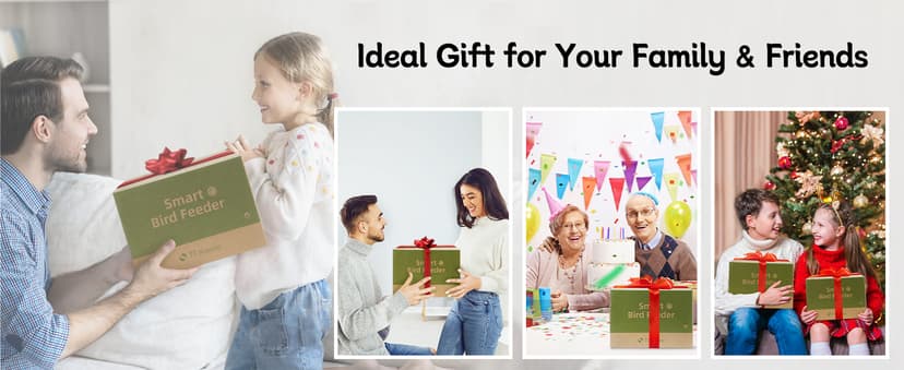 TT Nature Bird Feeder with Camera, Upgraded 1.5L Smart Birdhouse Al Identify for 10000 Plus Species, Auto Capture & Real-time Notifications, Ideal Gift for Bird Lovers (Iron Roof)