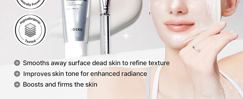 +123% Hydration, Instant Glow, Peel Off Face Mask, Elasticity & Firmness, Korean Skin Care, 1.69 fl oz COSRX PDRN Exosome Overnight Face Mask, Korean Glass Skin Glow, 1.69 fl oz B0FWK57DL4