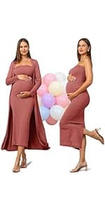 Rnxrbb S-2XL Women Summer Sleeveless Maternity Dress Pregnancy Tank Scoop Neck Mama Clothes Casual Bodycon Clothing