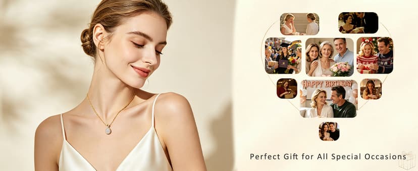 D-VVS1|18K Gold Plated S925 Sterling Silver Women's Jewelry Gift for Women Christmas Mothers Valentines Day, w/LED Gift Box 2CT Moissanite Necklaces for Women Anniversary Birthday Gift for Wife Her B0H94B9M51