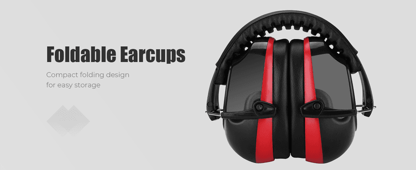 ProCase Noise Reduction Ear Muffs, Sound Proof Ear Protection, NRR 28dB Noise Cancelling Headphones for Adults Kids Autism, Hearing Protection for Shooting Gun Range Mowing -Red