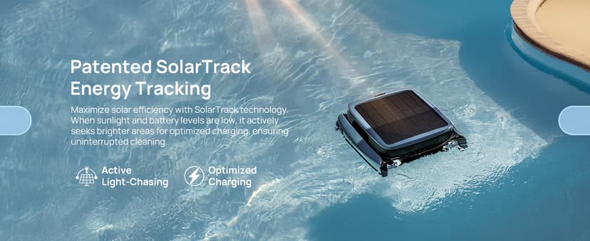 (2025 Upgrade) Beatbot iSkim Ultra 24/7 Cleaning Solar Powered Pool Skimmer with Water Clarification System & APP Control, Voice Broadcast, Dual Charging Options, Edge & Corner Cleaning, Blue