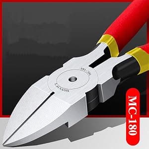 Ultra Sharp | Longer Cutting Edge | Powerful Pliers | Ideal for Cables, Wires, Zip Ties, Electrical & Most Cut Needs MONVICT 2 Pack 6 inch Wire Cutters Precision Flush Side Cutters B0B461286T