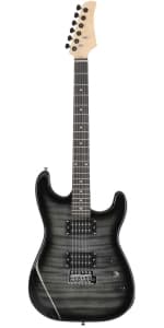 Ktaxon DIY Electric Guitar Kit with Mahogany Body, Full Size 6-String Electric Guitar Kits W/Maple Neck, Shoulder Strap, SSS Pickups, All Accessories Included, Wood Color (KST)