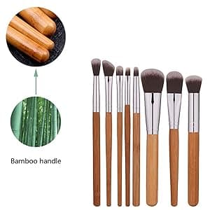 Eco Friendly Unique Natural Gift Beauty Set – Bamboo Makeup Brushes, Vegan Bamboo Roller & Soft Face Towel – Organic Self-Care Box for Women & Teens, Perfect Birthday , Holiday Present”