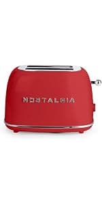 Nostalgia HDT600RETRORED Retro Pop-Up 2 Hot Dog & Bun Toaster, with Mini Tongs, Works with Chicken, Turkey, Veggie Links, sausages & Brats B005Q8X6IO