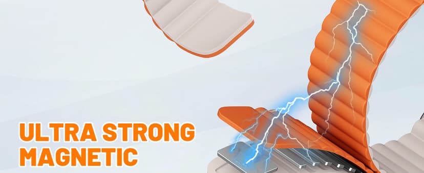 Magnetic Sport Bands for Apple Watch Band 40mm 38mm 41mm 42mm 44mm 45mm 46mm iWatch bands for Women Men,Silicone Loop Strap Wristband for Apple Watch Series 11 10 9 8 7 6 5 4 3 SE 3/2nd Ultra/3/2 49mm