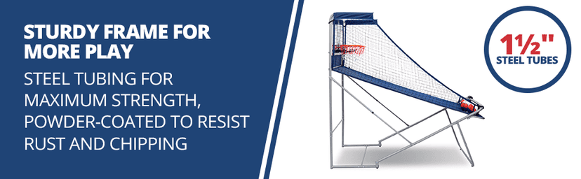 Pop-A-Shot - Dual Shot Sport | Arcade Basketball Game for Home | Paddle Scoring Hoop, 10 Game Modes, 4 Balls | Foldable for Easy Storage | Fun for All Players