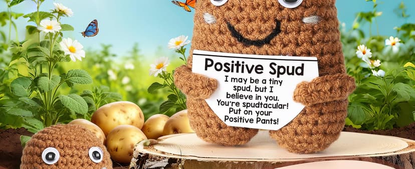 I Love You Gifts, Romantic & Naughty Crochet Potato for Him Her, Husband Boyfriend bf Gift from Wife Girlfriend gf, Best for Lover's Birthday, Christmas, Valentine's, Anniversary