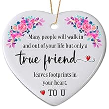 Sister Christmas Ornaments 2025,Sister Ornament for Christmas Tree,Best Sister Gifts,Friends Ornaments for Women,Friendship Gift for My Sister