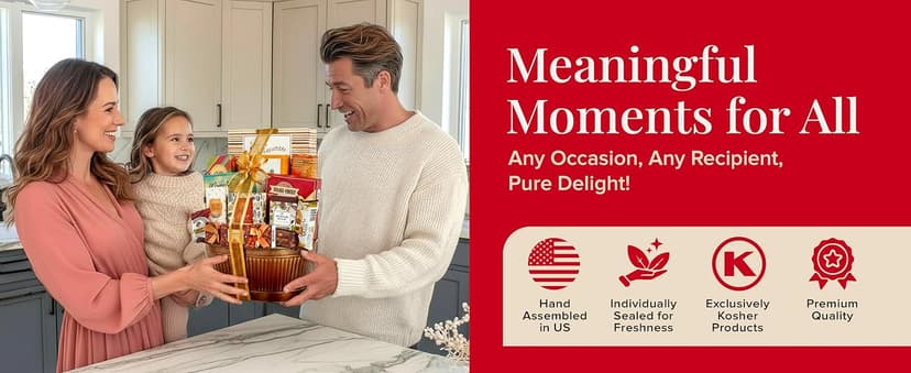 Broadway Basketeers Birthday Gift Basket – Gourmet Snacks & Sweet Treat Box with Cookies, Candy, Chocolates & more - Food Gift Basket for Women, Men & Families - Happy Birthday Surprise Box, Kosher