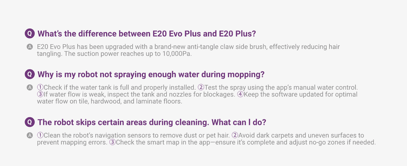Eureka E20 Evo Plus Robot Vacuum and Mop Combo, 10,000Pa Suction Robot Vacuum Cleaner Bagless Self-Emptying Station, 45-Day Capacity Anti-Hair-Tangling Side Brush Mop Lifting App Control LiDAR Nav