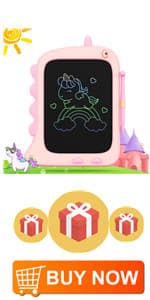 ORSEN 8.5 Inch LCD Doodle Board Tablet Toy - Green Dinosaur Drawing Pad for Kids 2-6 Years Old - Christmas and Birthday Gifts