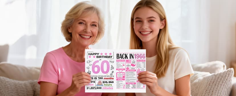 60th Birthday Gifts for Women, Vintage 1966 Birthdays Gift For Her, Cool 60 Year Old Birthday Gifts Set For Mom Wife Sister Friends Coworkers, Unique Gift Ideas With Tumbler Greeting Card Tote Bag B0H1LC1S74