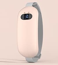 FSA HSA Eligible Portable Heating Pad for Cramps, Upgrade Cordless Electric Period Fast Heating Pad for Back Pain Relief Menstrual Belt 6 Heat 6 Massage Modes Gifts for Women Girls Her Girlfriend Pink