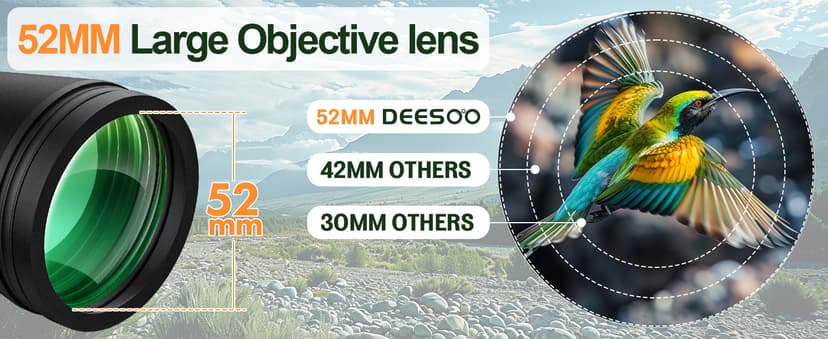 20x52 Binoculars for Adults High Powered - HD Large View Binoculars with Low Light Vision - Professional Binocular for Bird Watching Hunting Travel Cruise Outdoor Sports - Gifts for Women